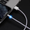 Magnetic Mobile Phone Charger Cable 1M, 2M USB to Type-C Micro USB Lightning