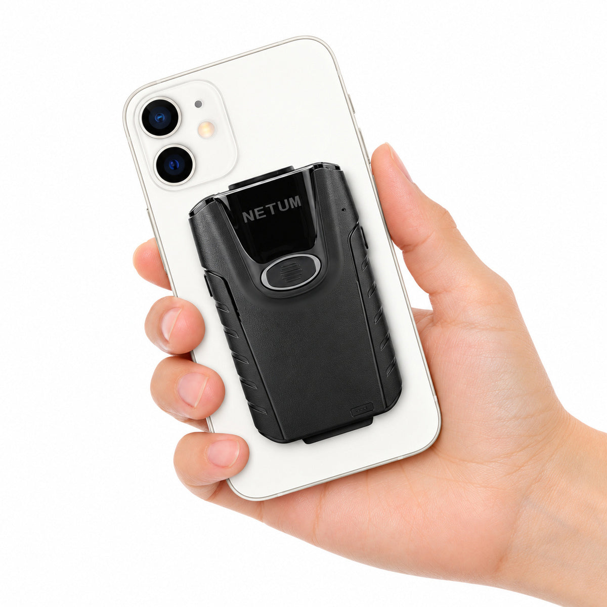 NETUM E800 Bluetooth Barcode Scanner 1D 2D QR Portable Phone Clip USB Receiver