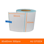 10 Rolls 80x60mm 500pcs High Quality Direct Thermal Labels