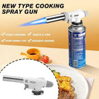 Outdoor Flame Gun Portable BBQ Gas Burner Adjustable Flame for Camping BBQ