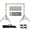 2.7x3m Photo Backdrop Stand Kit Telescopic Rod Bracket