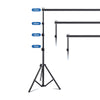 2.7x3m Photo Backdrop Stand Kit Telescopic Rod Bracket