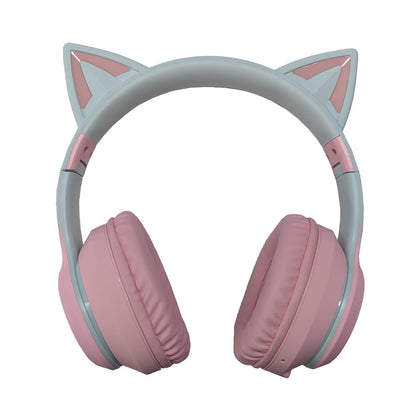 Bluetooth Wireless Headphones with Microphone Cat Ear Headphones for Girls