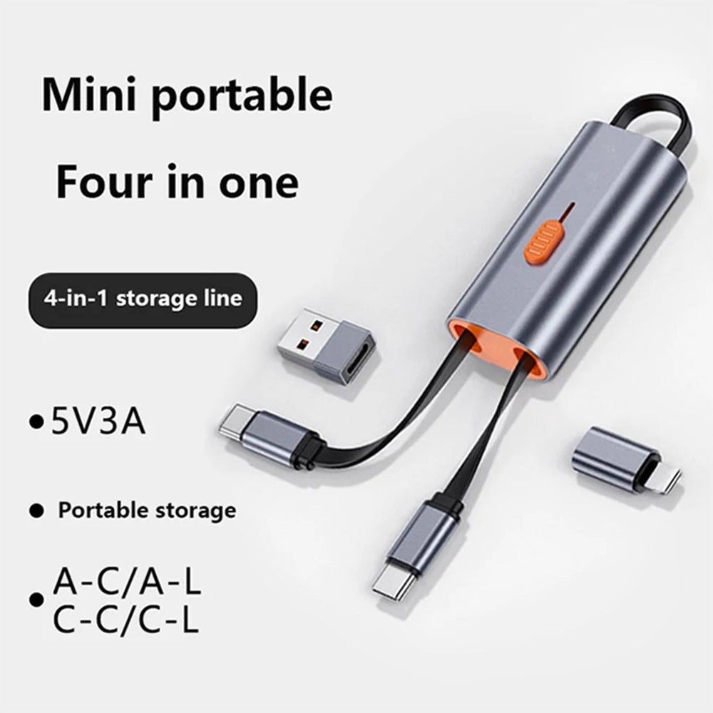 PD 60W Fast Charging 4 in 1 Multifunctional OTG Storage Cable Charge Data Cable Secondary image