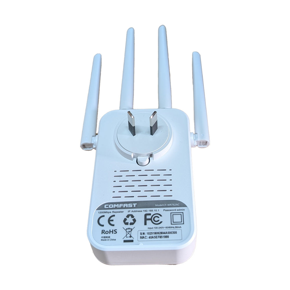 CF-WR762AC 1200M Wireless Repeater Wifi Range Extender Dual Band 2.4G 5.8G WiFi Amplifier Booster 4*Antenna with RJ45 Port Secondary image