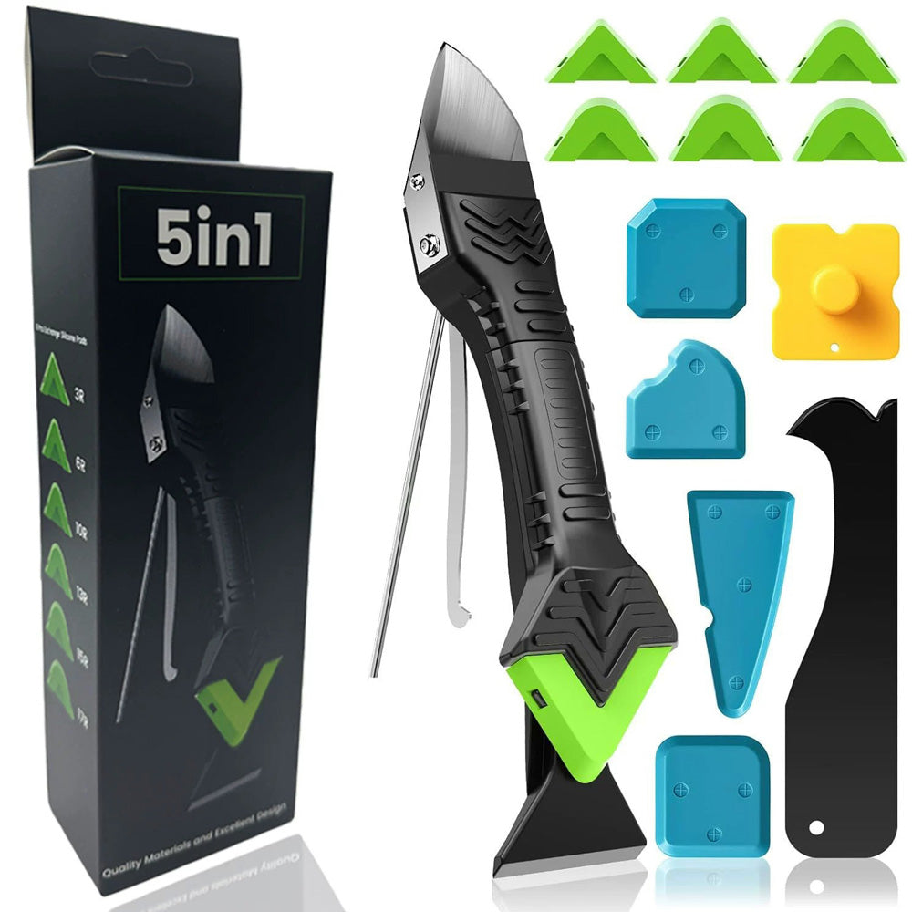 5-in-1 Caulking Tool Silicone Caulking Grout Removal Sealant Finishing Tool Secondary image