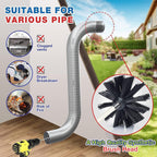 30 pcs Chimney Cleaning Brush Kit Duct Vent Cleaning Set Sweep Brush Tool
