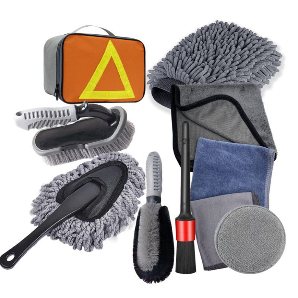 10Pcs Car Cleaning Tool Kit Car Wash Kit, Car Detailing Brush Set Main image