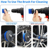 7 Pcs Drill Brush Set Power Scrubber Cleaning Kit with Extend Attachment