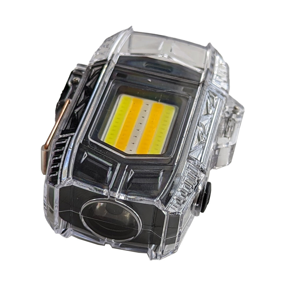 Double Arc Lighter Transparent Shell Digital Display Keychain Light Men's Gifts Main image