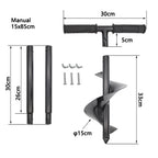 Large Hand Auger Drill  5.9"x33" Fence Post Drill Soil Digger