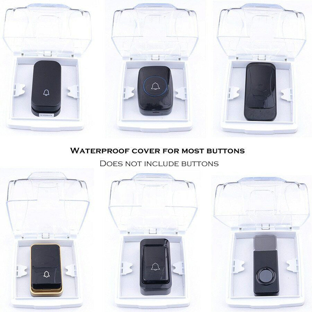 Large Outdoor Transparent Wireless Waterproof Doorbell Cover Secondary image