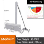 Automatic Door Closer 90 Degrees Positioning Stop Mute Soft Closing Device