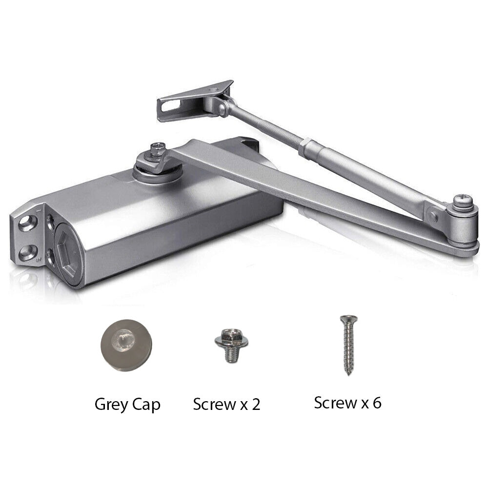 Automatic Door Closer 90 Degrees Positioning Stop Mute Soft Closing Device Main image