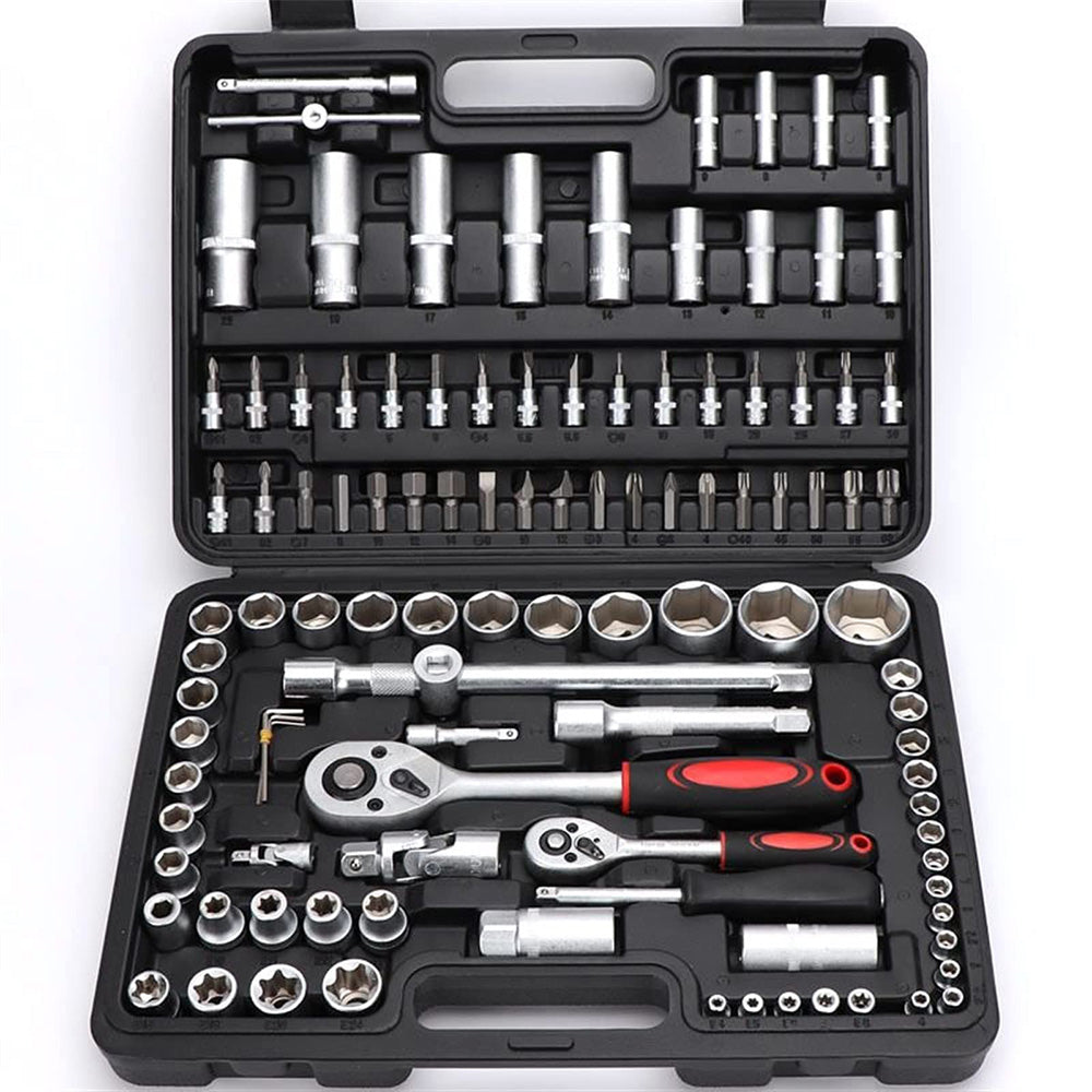 108Pcs Ratchet Wrench  Automobile Maintenance Tool Socket Wrench Combination Set Secondary image