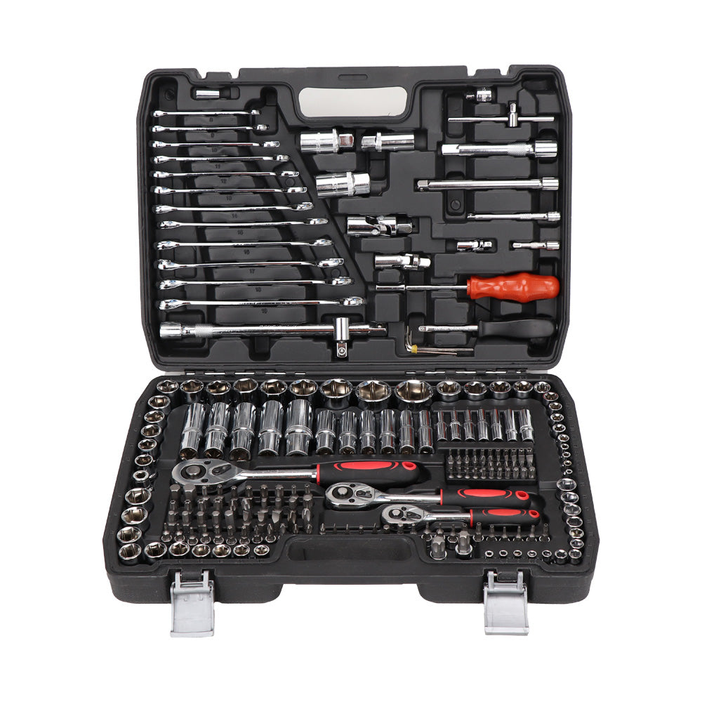 216 Piece Socket Set Household Car 1/2" & 1/4"& 3/8" Tool Kit Main image