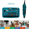 388pcs Mini Rotary Electric Grinder Tool  Kit Grinding Polishing Cutting Drill