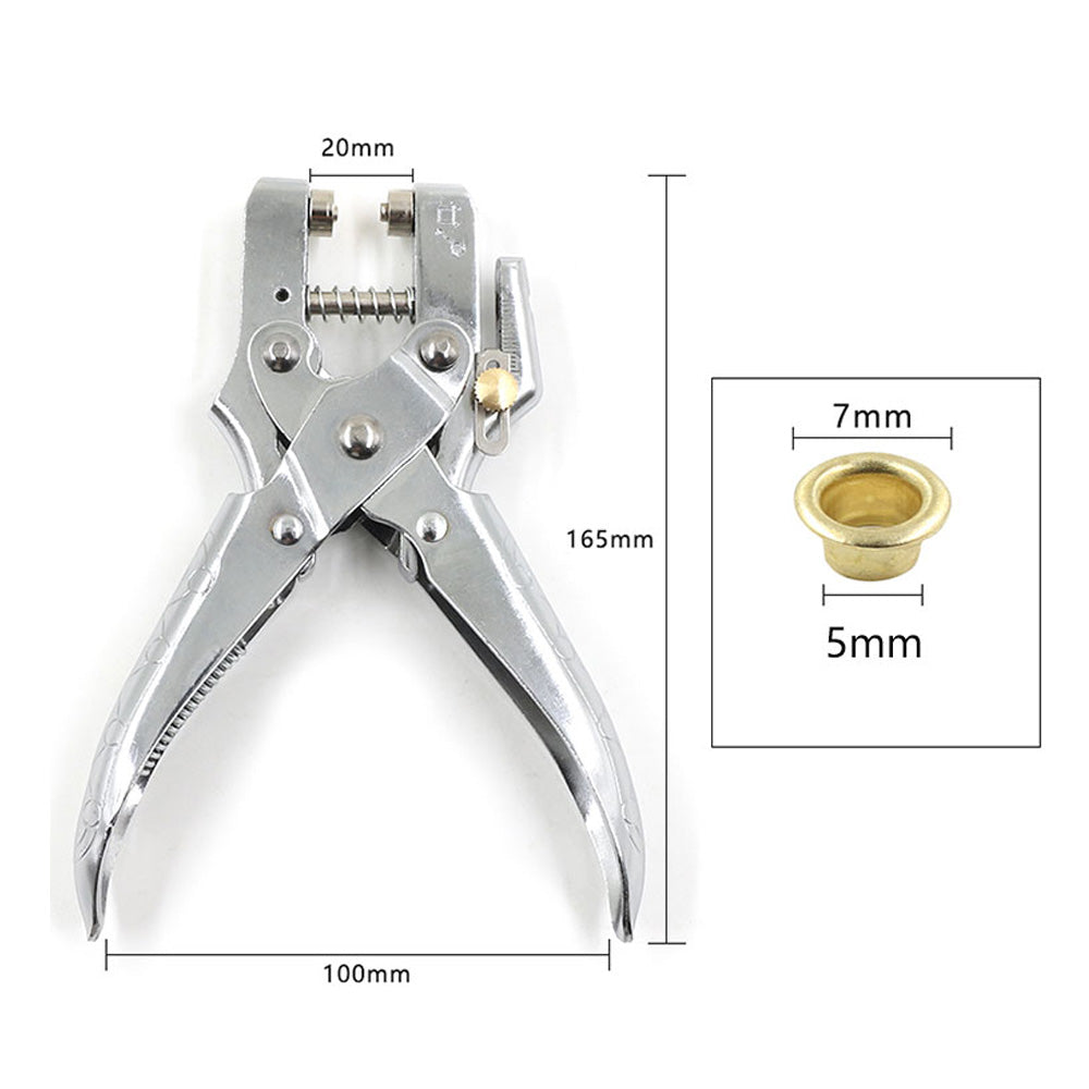 5mm Eyelet Installation Tool Lever Pliers Metal Hole Rivet Button 100 Eyelet Secondary image