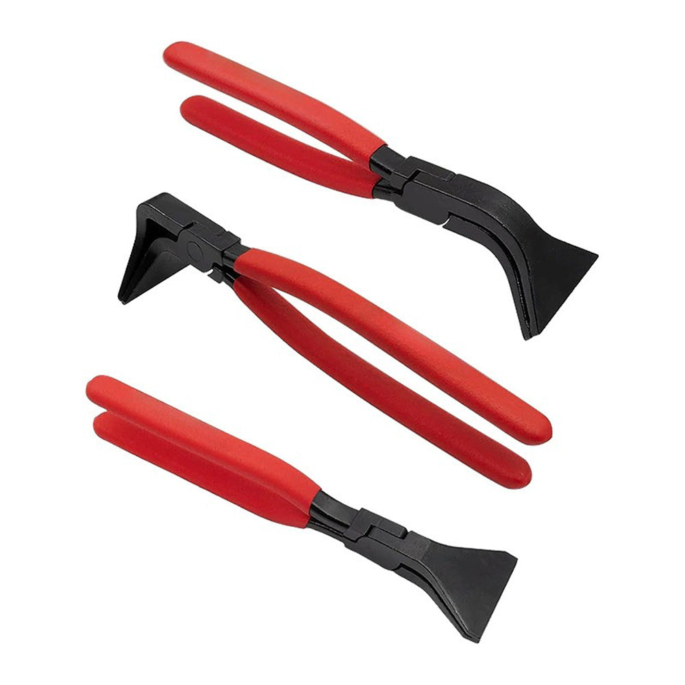 3pcs Sheet Metal Bending Plier Set Straight 0° 45° and 90° 60mm Jaw 270mm length Main image