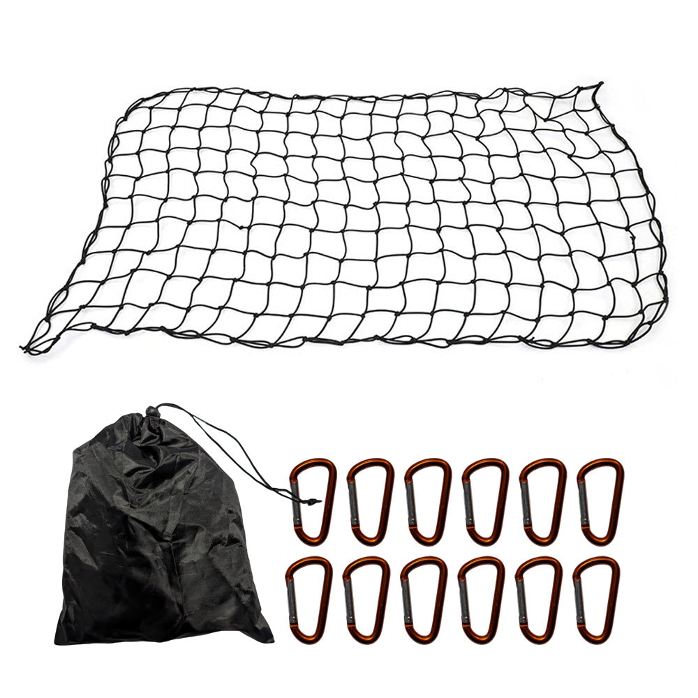 Heavy Duty Cargo Net UTE Trailer Car Net  Nylon Bungee Cord 12 D-Clips Secondary image