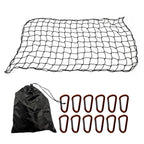 Heavy Duty Cargo Net UTE Trailer Car Net  Nylon Bungee Cord 12 D-Clips