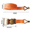 Heavy Duty Ratchets Tie Down Straps with Double J-Hook for Cargo Trailer Roof Rack