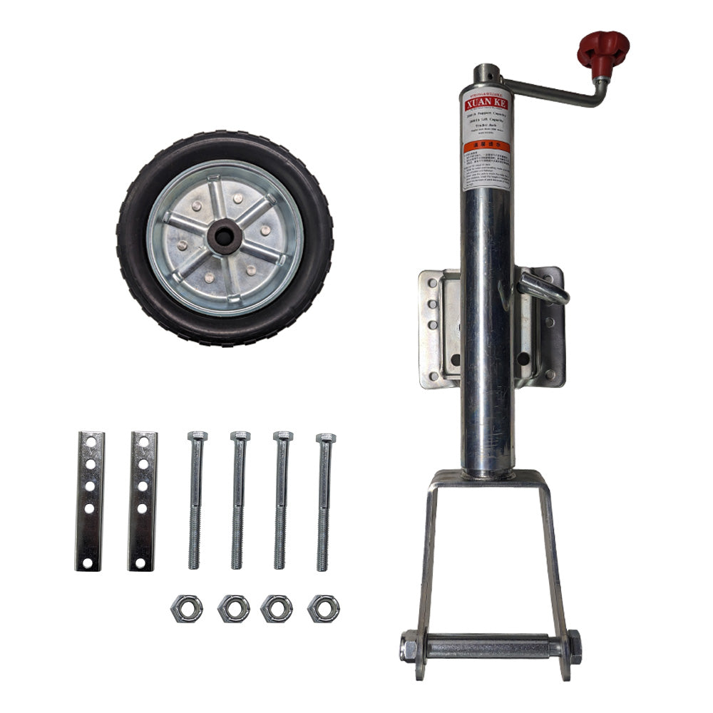 2000lbs 10″ Jockey Wheel &nbsp;Swivel Bracket Top Shake