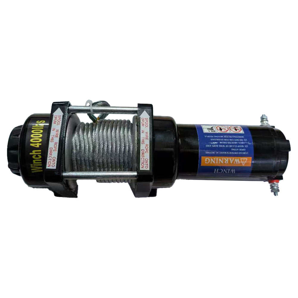 12V 4000LBS Electric Winch Tow Towing Truck 5mm x10m Steel Cable Main image