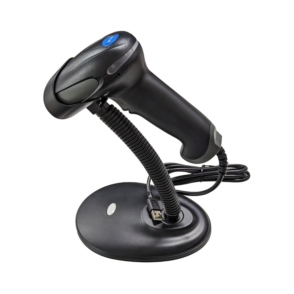 NETUM F5 1D  Laser Wired  Handheld Barcode Scanner with stand