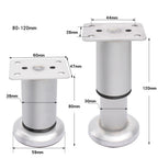 4pcs Stainless Steel Furniture Support Legs Adjustable in Height