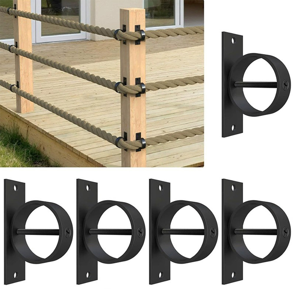 5 pcs 2 Inch Stainless Steel Rope Holder Fence Brackets For Fencing Stair Fastener Main image