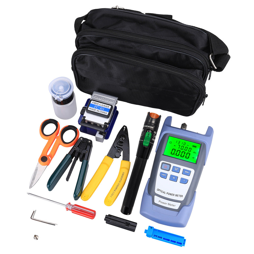 Fiber Tools Kit With VFL 30MW Optical Power Meter FC-6S Fiber Cleaver Main image