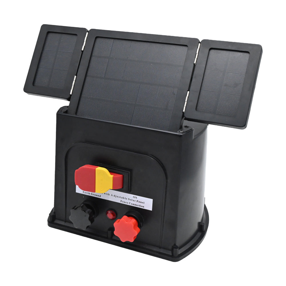 8KM 8KV 0.3J solar Fence Energizer 3.5W foldable PET laminated solor pannel Main image