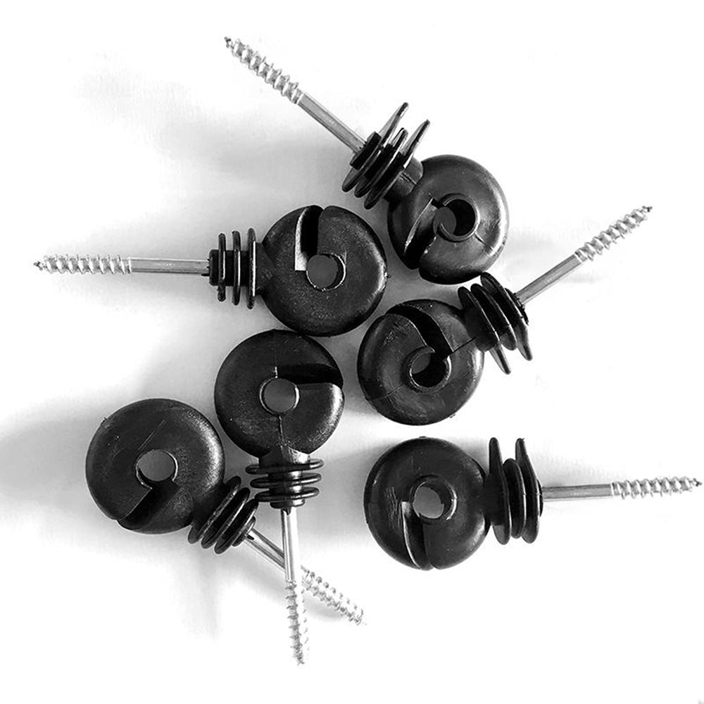 50Pcs Electric Fence Insulator Screw-in Insulator Fence Ring Wood Post Insulator Main image