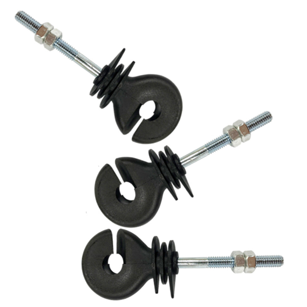 50 Pcs Electric Fence Insulation Screw Insulated Attachment Ring Insulator M6
