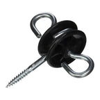20 Pcs Farm Fence Insulator Gate Handle Insulator with 2 Hanging Eyelets Support