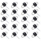 20 Pcs Farm Fence Insulator Gate Handle Insulator with 2 Hanging Eyelets Support
