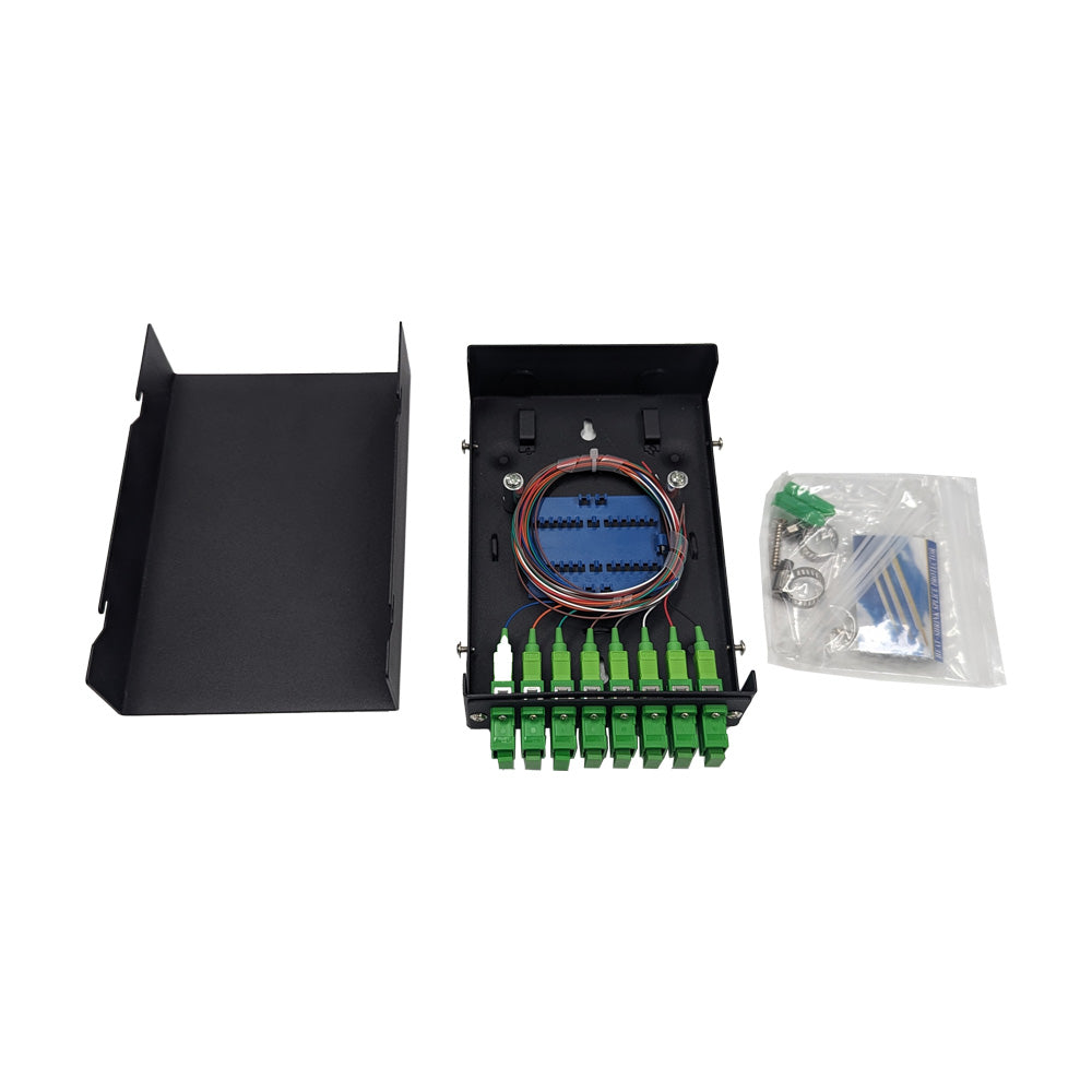 SC/APC SM SX Mini 8 Cores Fibre Optical Terminal Box