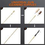 25 PCS Universal Gun Cleaning Kit Hunting Rifle Pistol Shotgun Cleaner Tool Set