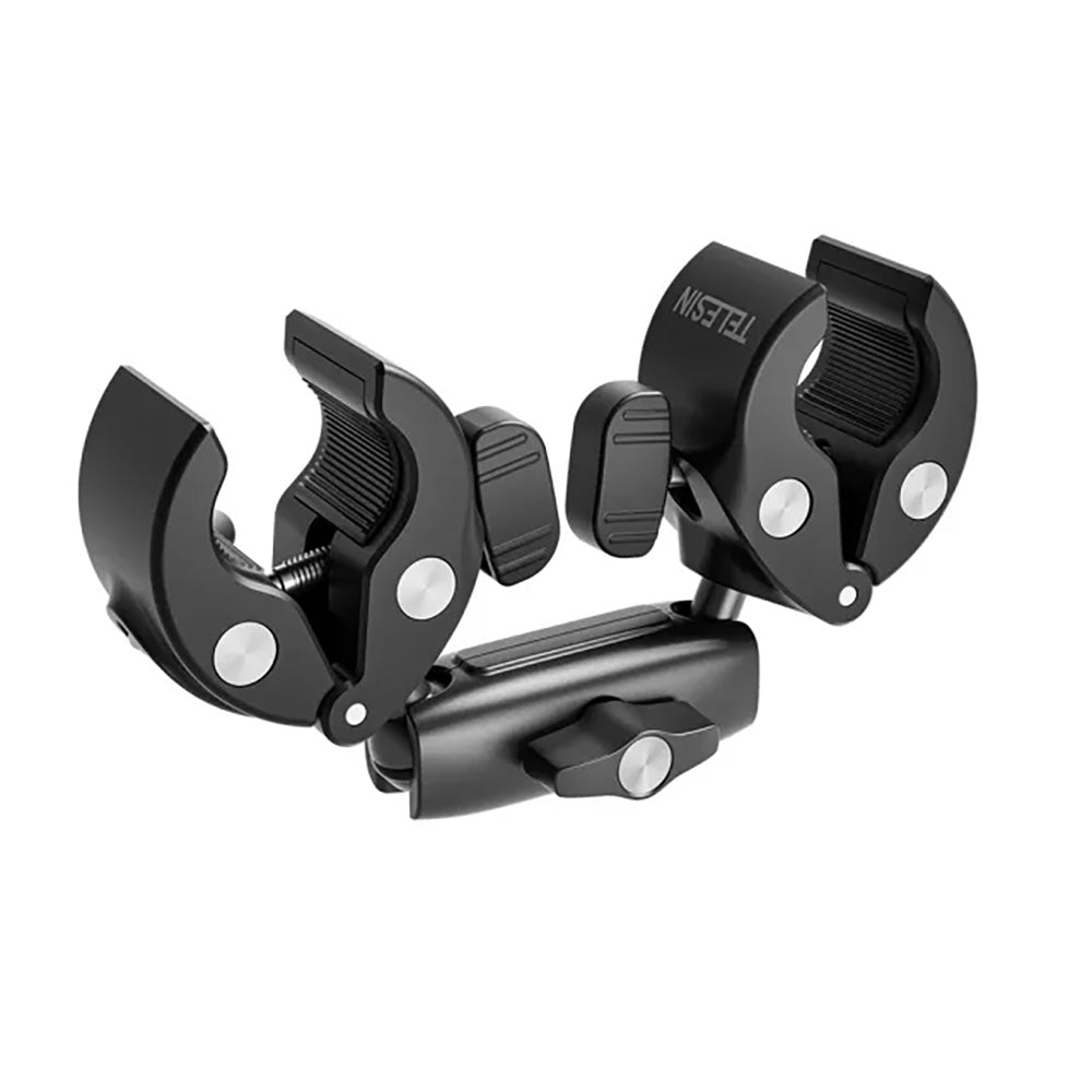 TELESIN Double-headed Crab Clamp Bike/Moto Pipe Clamp