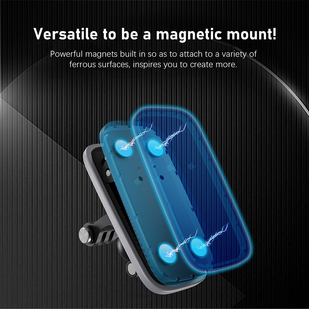TELESIN 360° Rotation Magnetic Backpack Clip Mount for GoPro Hero Insta360