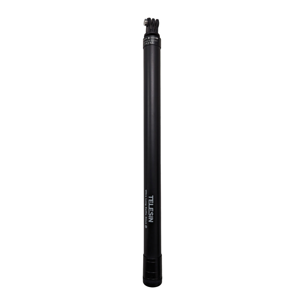 TELESIN 2.7M Ultra Long Monopod Carbon Fiber Selfie Stick For GoPro Hero 12 11 10 9 8 7 6 5 4 Max Insta36