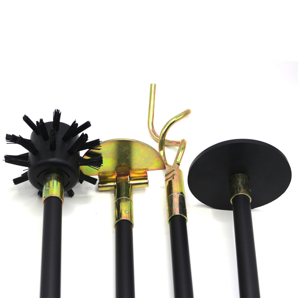 10 x 3ft Polypropylene Drain Rod Set 3/4in Thread Brass Ferrules 14pcs Main image