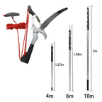 4m 6m 10m Telescopic Scissors Pruning Branch Height Saw Garden Tools