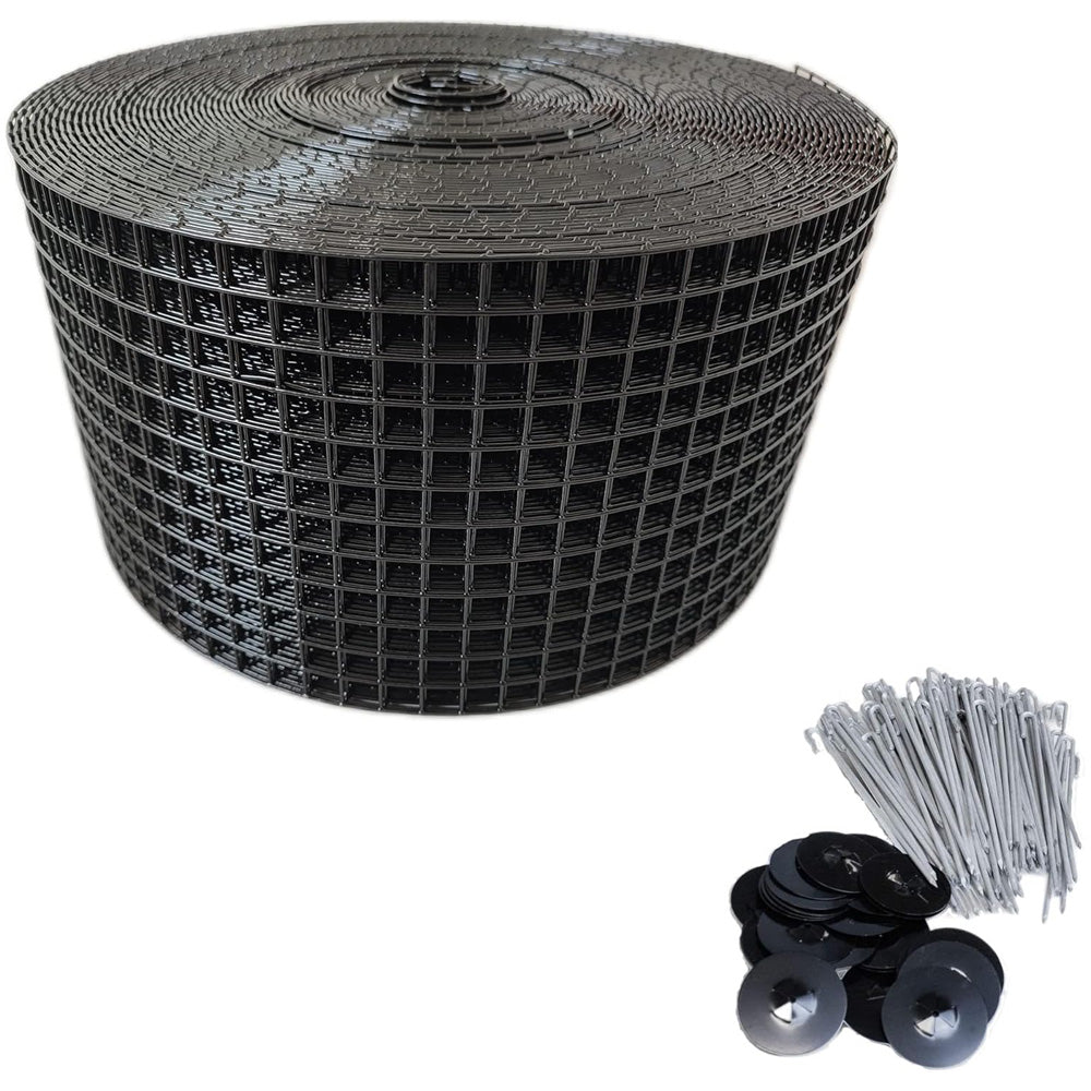 Solar Panel Bird Net Guard 8"x 100ft 100pcs Stainless Steel Fasteners Clips Main image