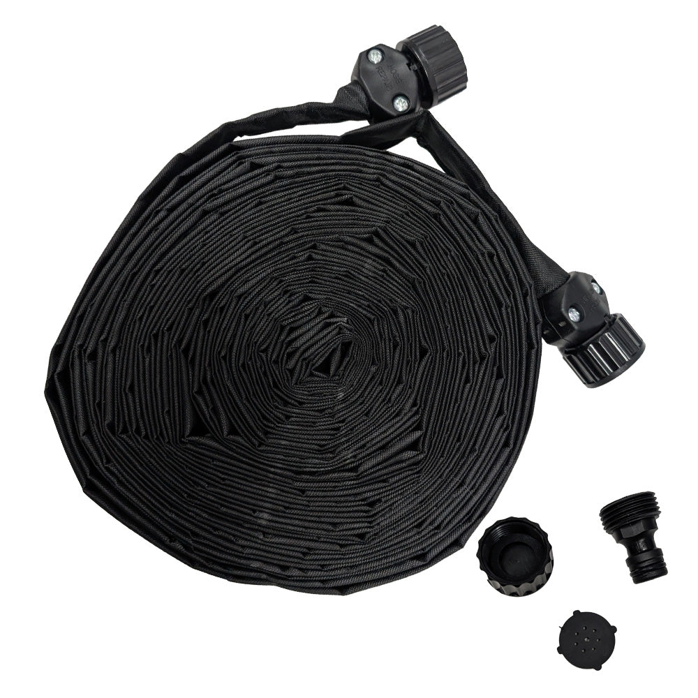 15m 30m Flat Soaker Hose Drip Irrigation Hose Leak-Proof Sprinkler Hose Main image