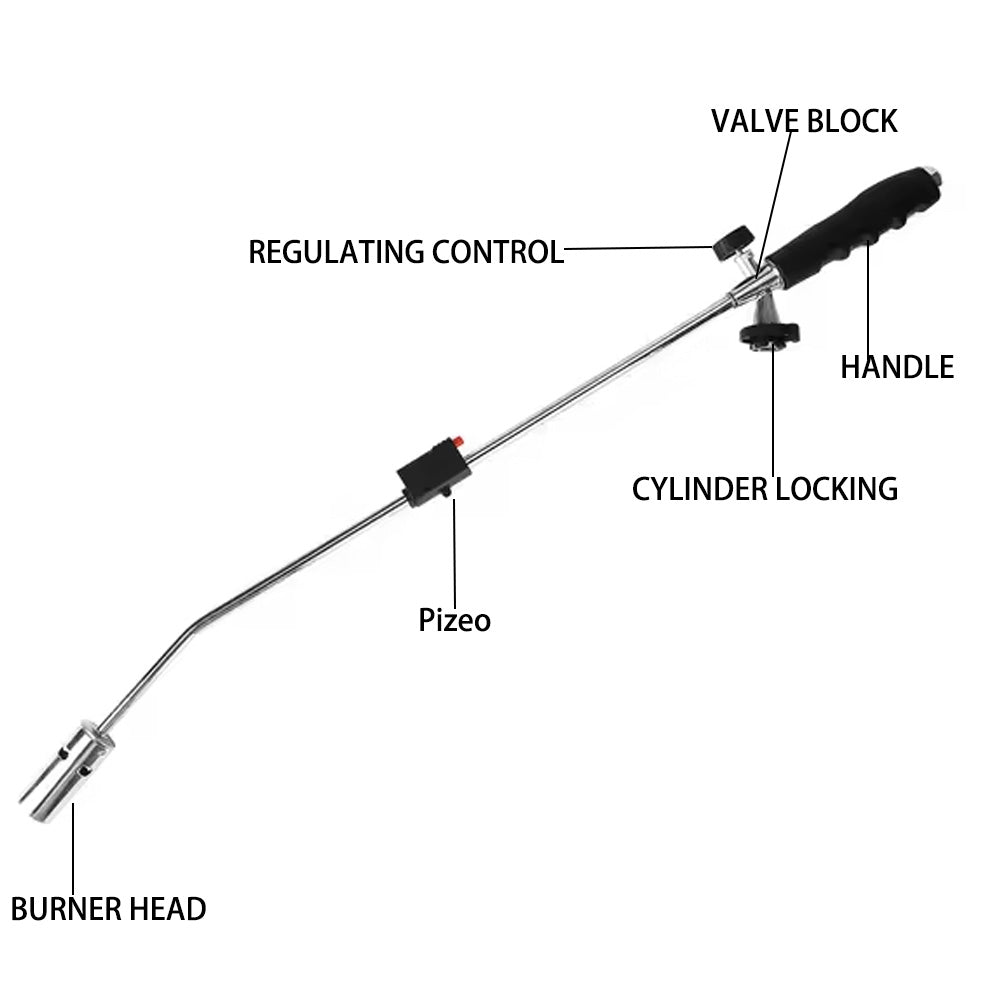 Garden weed burner butane gas torch torch lighters flame gun Secondary image