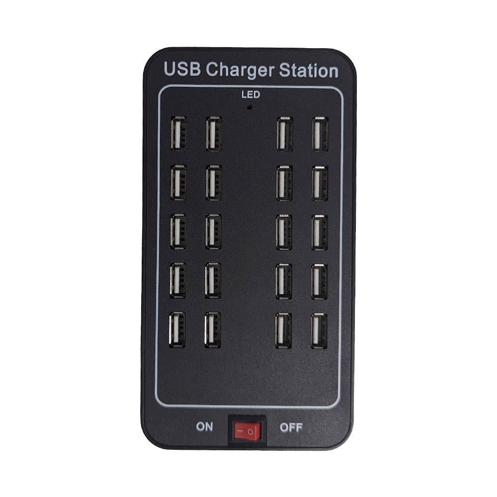 USB Charger 20 Ports HUB 25A 125W Universal Wall Desktop Fast Charging AU plug