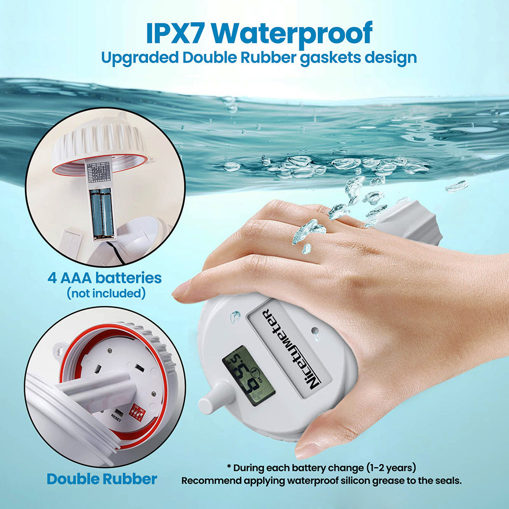 Digital Wireless Water Thermometer for Indoor and Outdoor Pools Secondary image