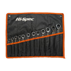 12Pcs 8-19mm Metric Ratchet Spanner Set Professional Ratchet Wrench Tool